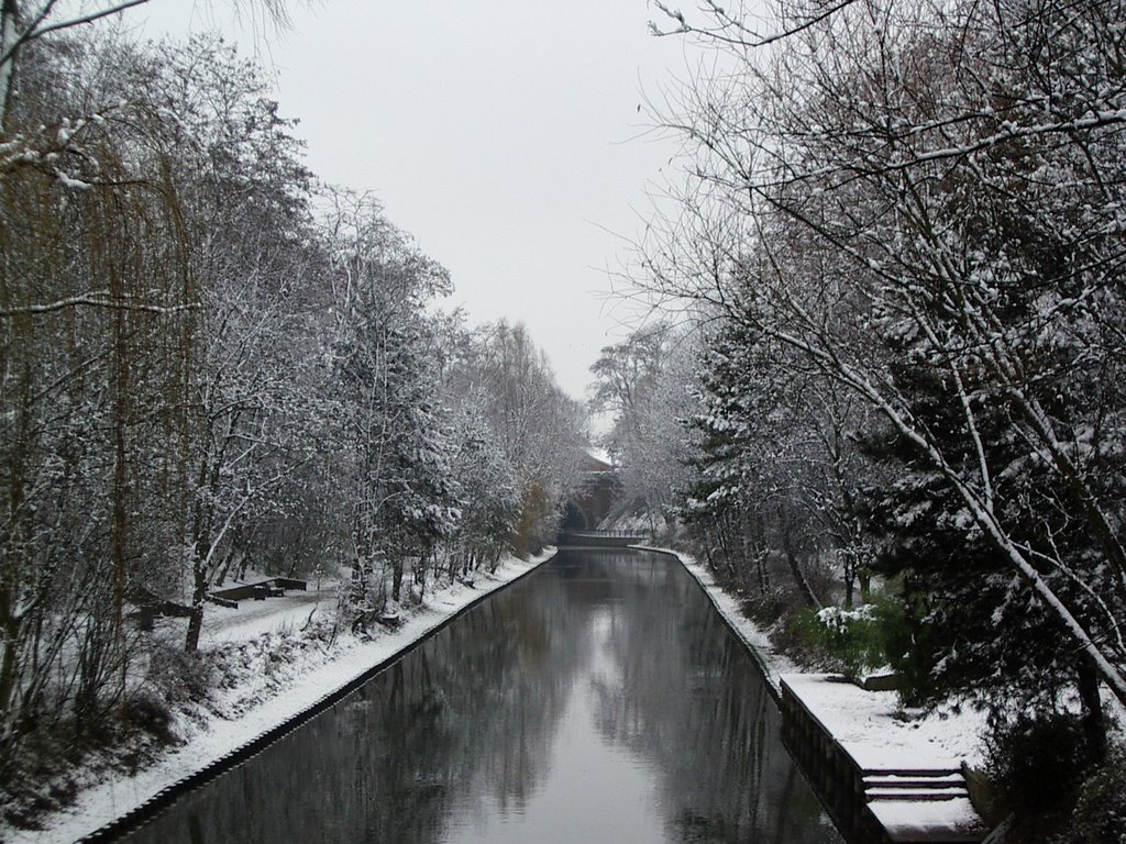 Canal de Roubaix enneigé by lepetcheu