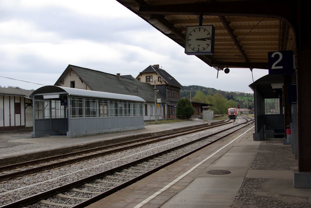 Einfahrt der Schwarzatalbahn am Bahnhof (Haltestation) - Rottenbach, n.W. (i) by Herzi♥81