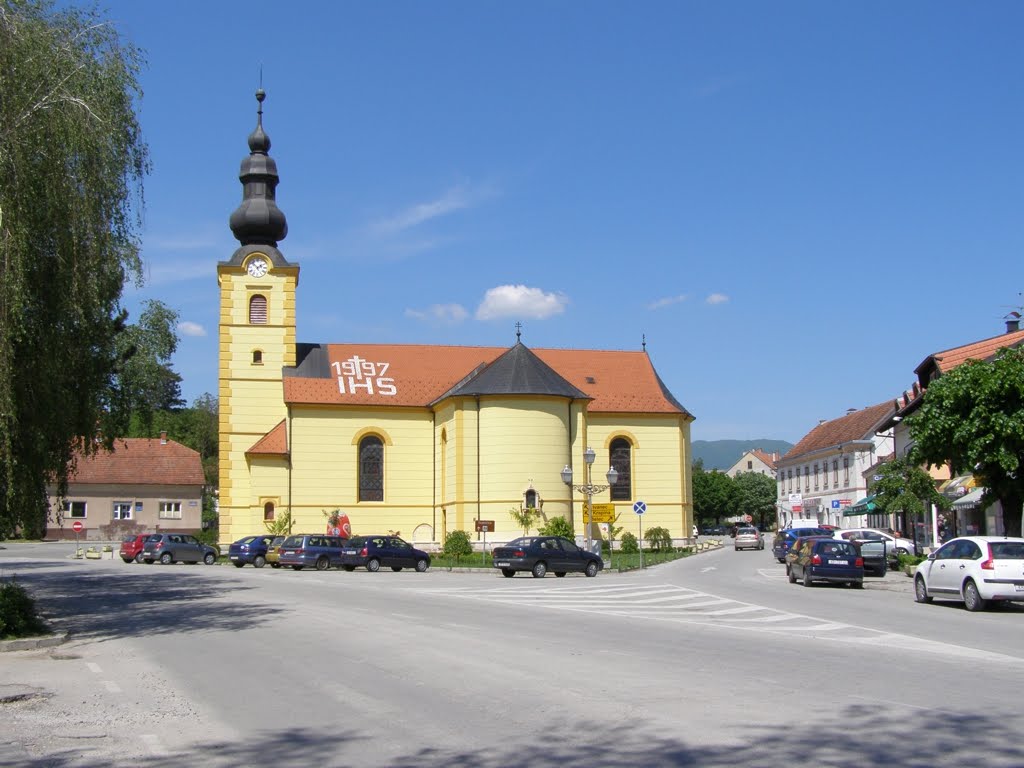 Liberty Square and Church of Assumption of The Blessed Virgin Mary by Gordana Muraja