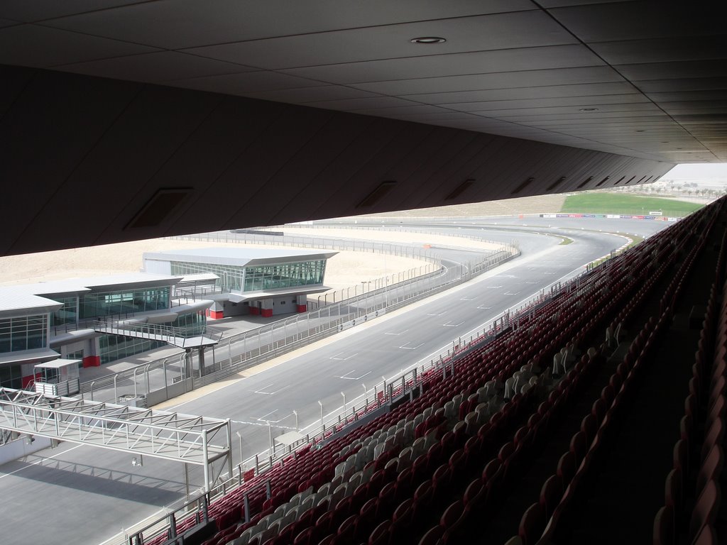 Dubai Autodrome main grandstand, upper deck by StuartCannan