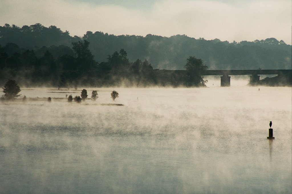 Eufala Bridge in the morning by Superjanni