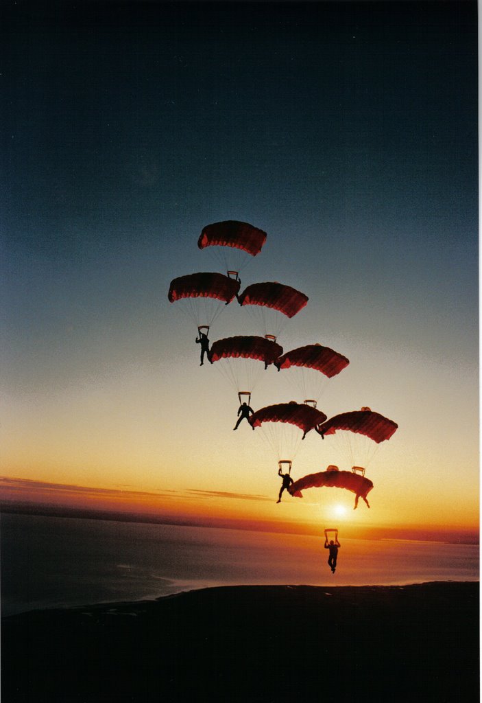 Australian Skydiving Team at Lower Light 1996 by yeahbutnah