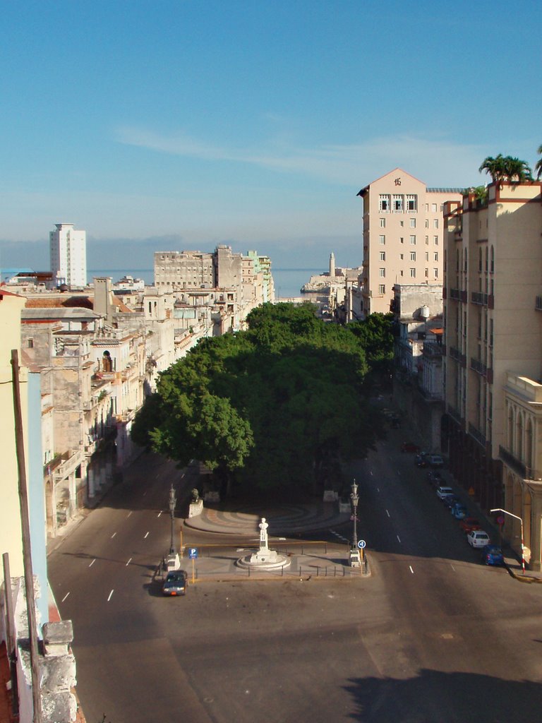 View to del Prado (Paseo de Marti) from hotel "Inglaterra" by IPAAT