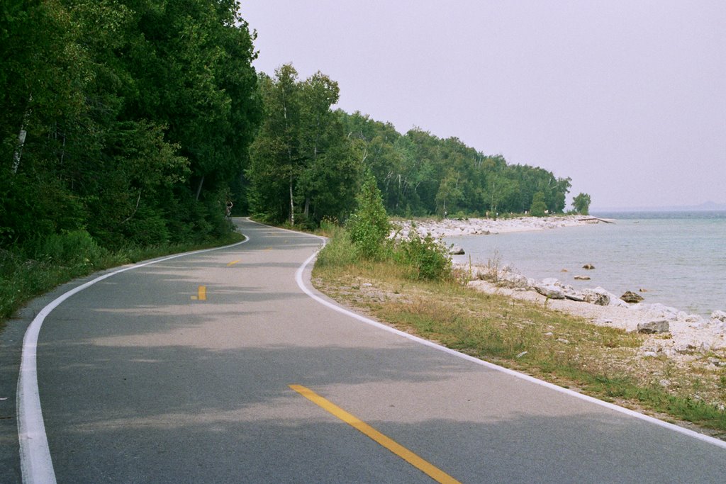 Michigan State Highway 185 on Mackinac Island by Brad Lyons