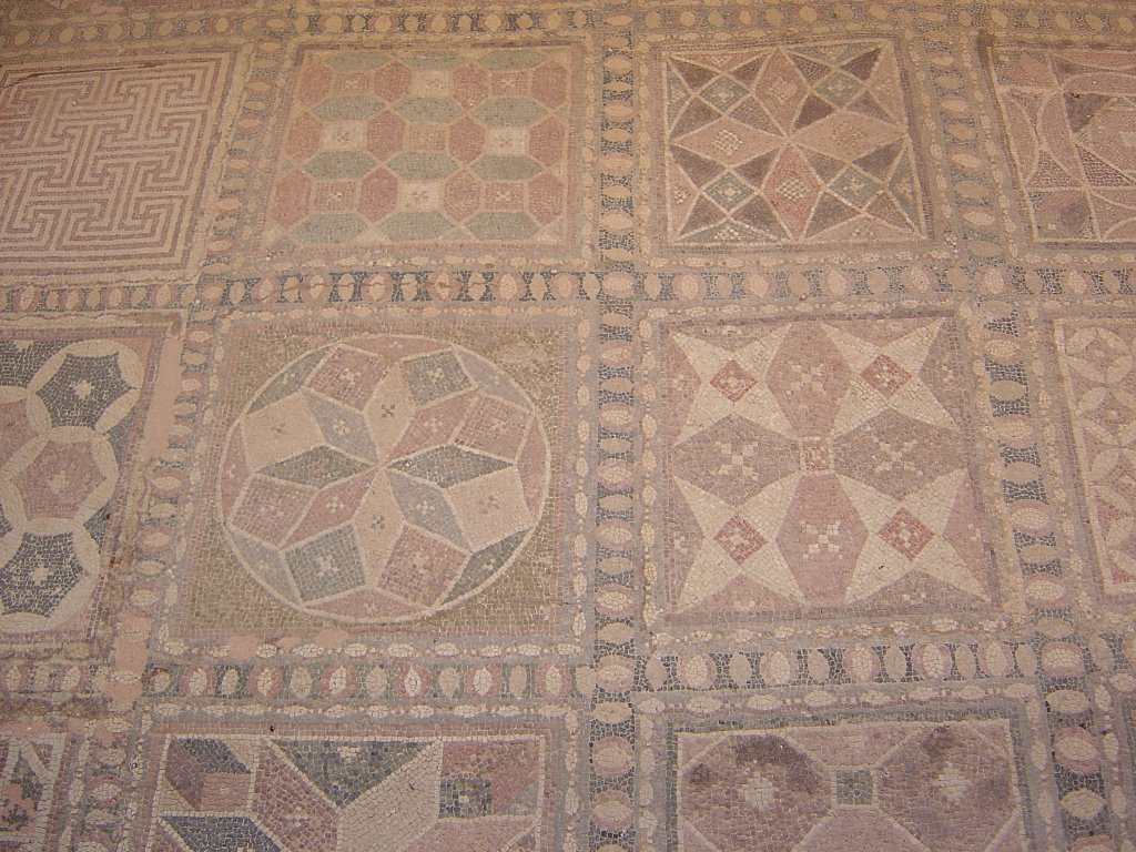 Paphos archeological site mosaics by Leslie Johnson