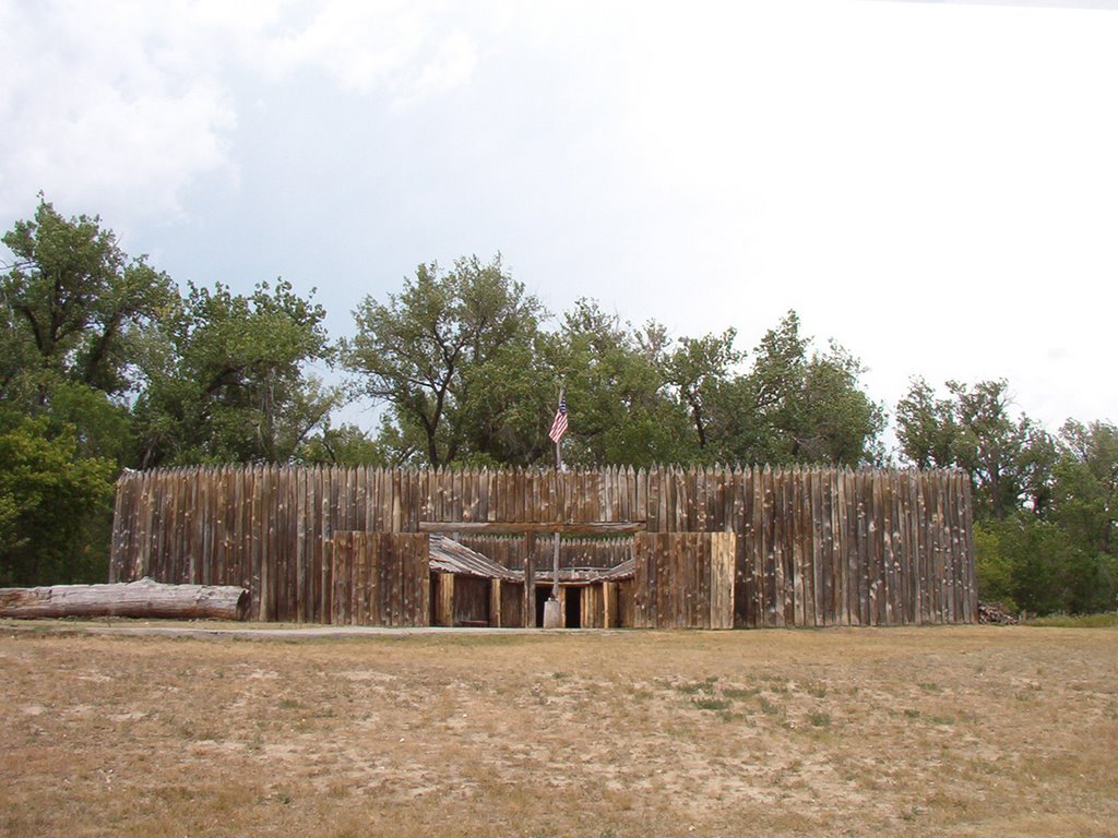 Fort Mandan replica by Brad Lyons