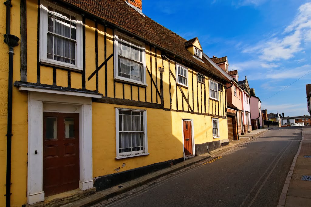 Priory Street from East Hill, Colchester, Essex, May 2012 by keithb