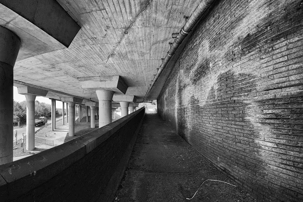 Shortcut under the m4 - port talbot by fat-freddies-cat