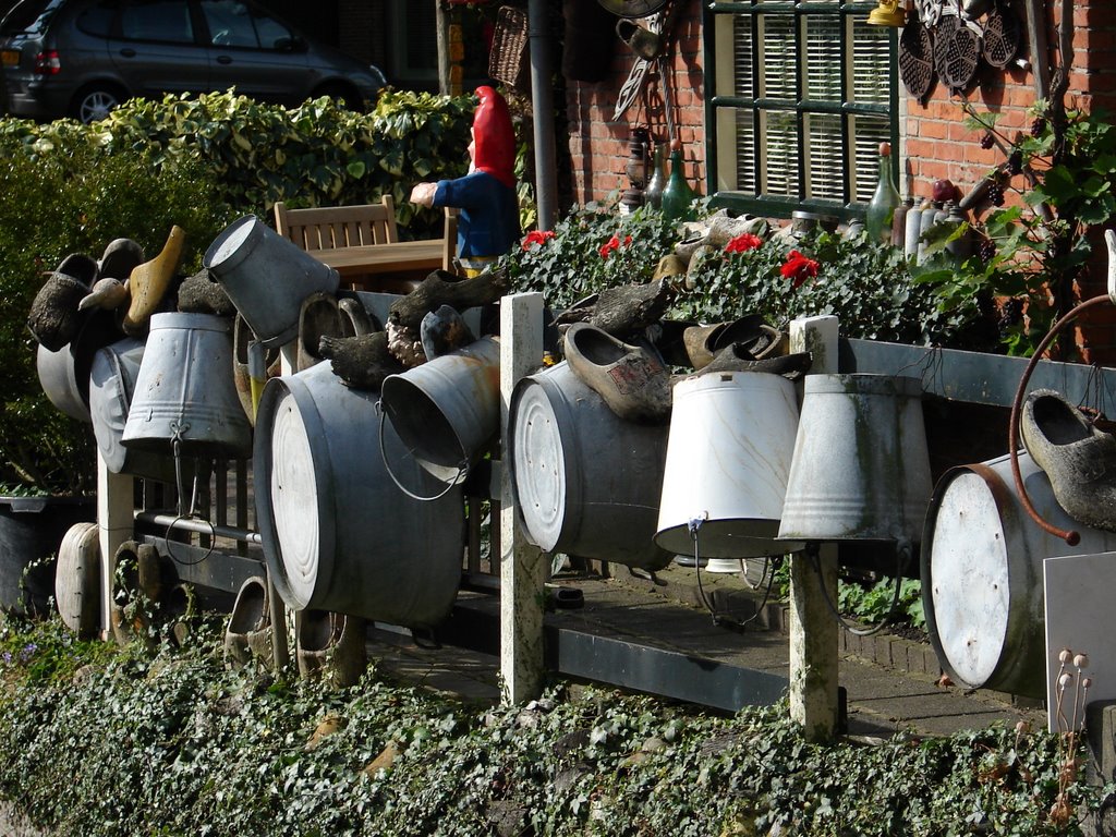 Zinc bowls and pails by Monika Nork