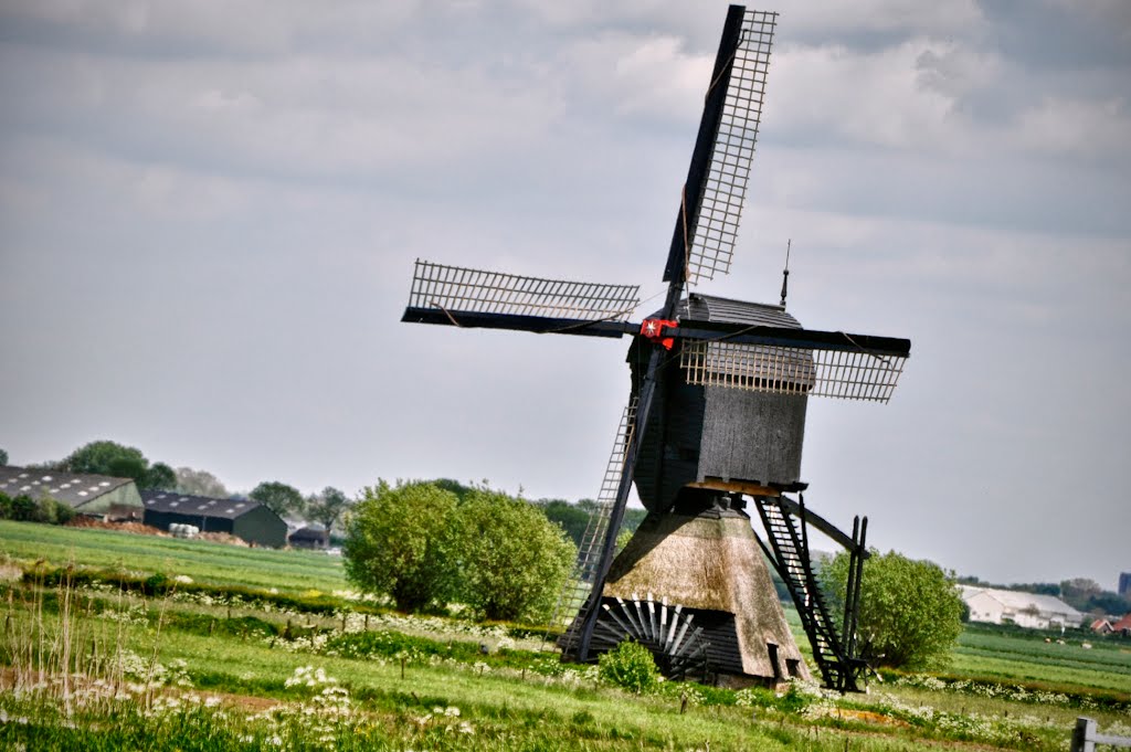 Uitwijkse Molen near Uppel and Sleeuwijk, Netherlands by © Andre Speek