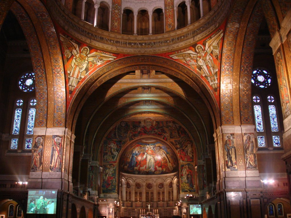 Inside the Basilique Saint Therese by Ignacio Balassanian