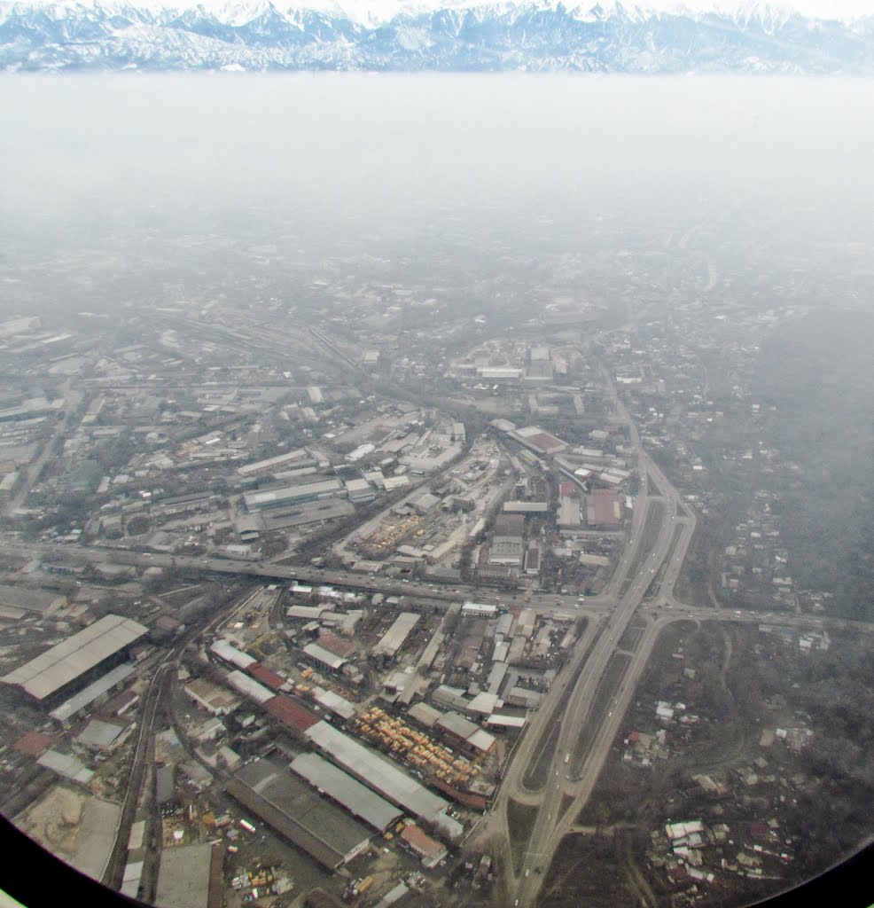 Almaty, Road junction st. Ryskulova - st. Bokeihanova (former Aerodrome) / г.Алматы, Дорожная развязка ул.Рыскулова - ул.Бокейханова (бывш.Аэродромная) by Tikhon Butin