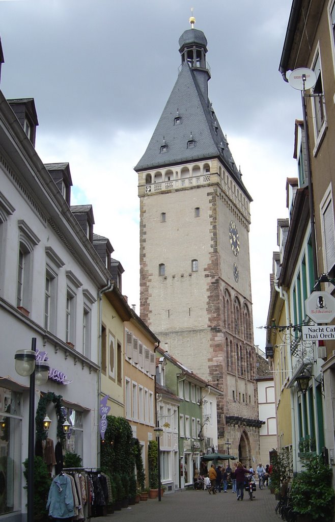 Speyer, Altpörtel mit Roßmarktstraße by Hermann Hauber