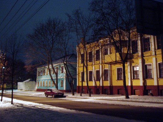 Yellow house by Sergei Sarychev