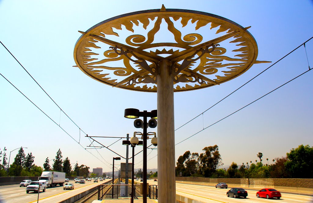 Allen Street Light-rail Transit Stop in Pasadena, CA by MICHAEL  JIROCH  &  www.michaeljiroch.com