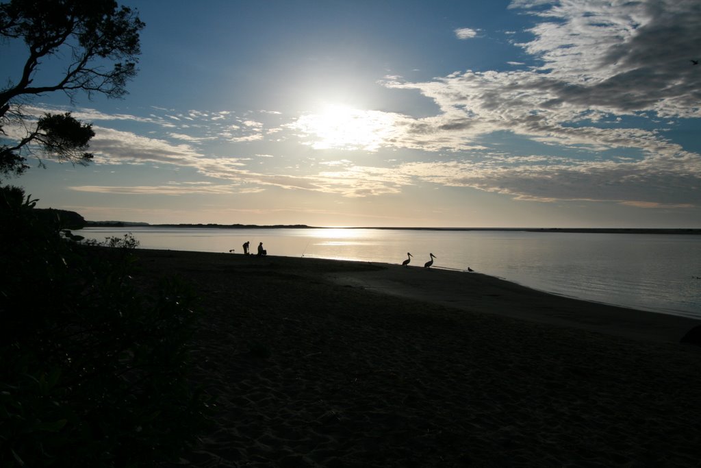 Marlo, Sunrise over the Snowy river by Paul Christiansen