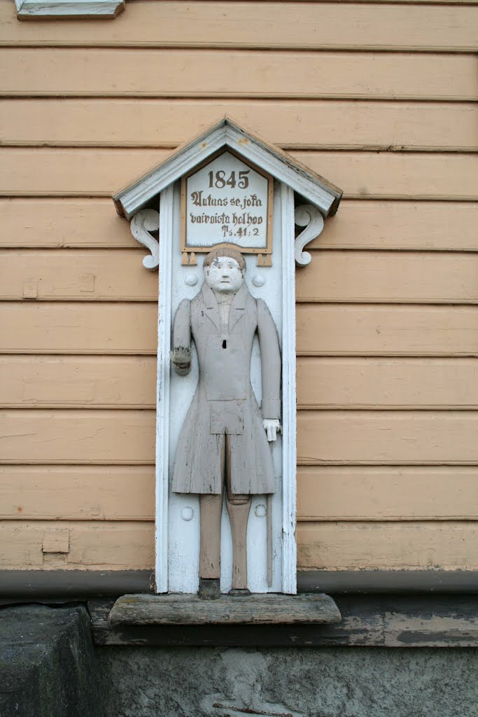 Isojoki, Center, Lutheran Church, Poor Man: Give Me Your Money, Lord Bless You, 15 May 2012 by Johanan Järvinen