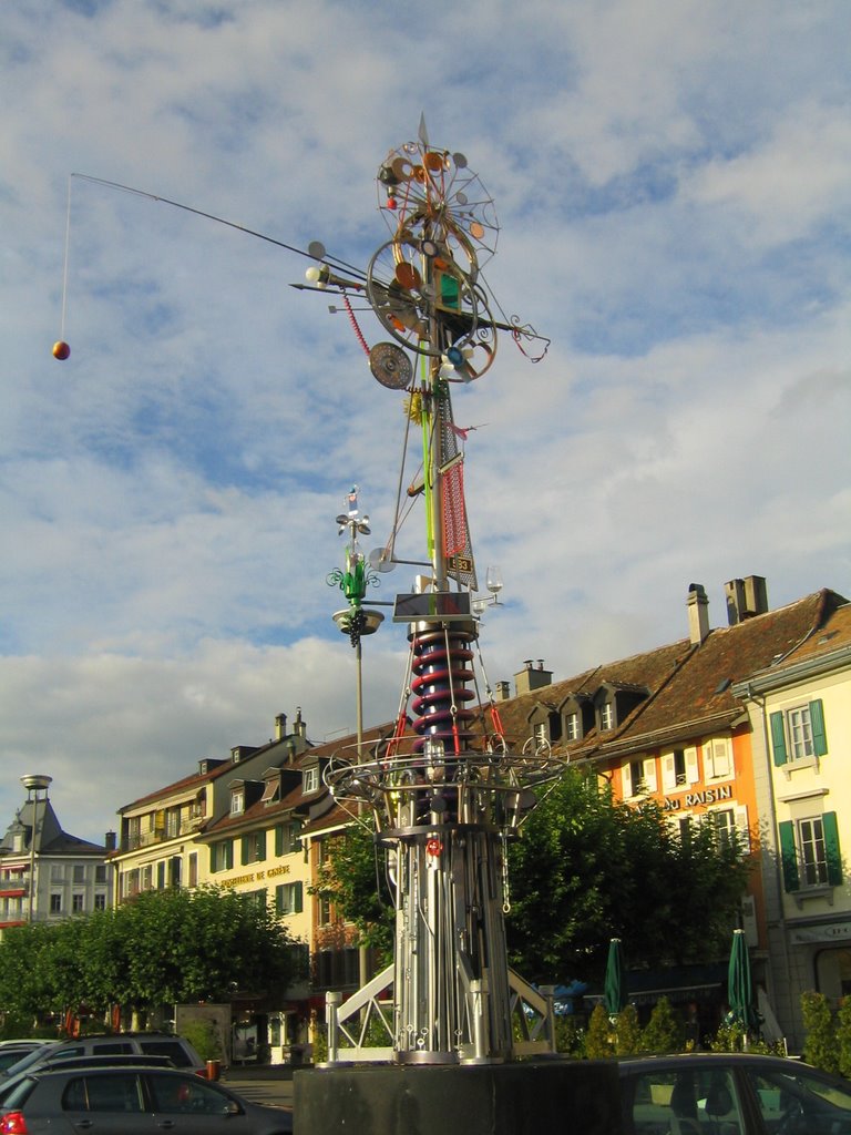 Modern Sculpture at Place du Marche,Vevey by Subhamay Chattopadhy…