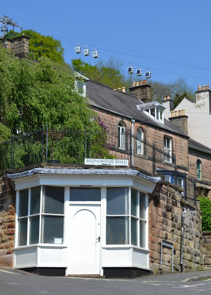 Cable cars above Matlock Bath by Neil in Sheffield UK