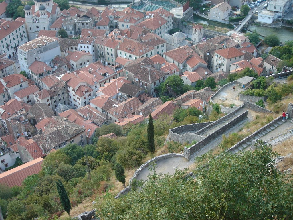 View over Old Kotor by FotoNOR