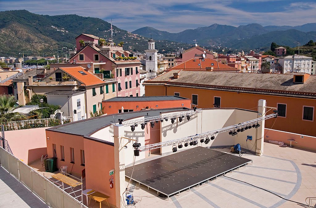 Concert arena in Sestri Levante on the Italian Riviera by astronautilus