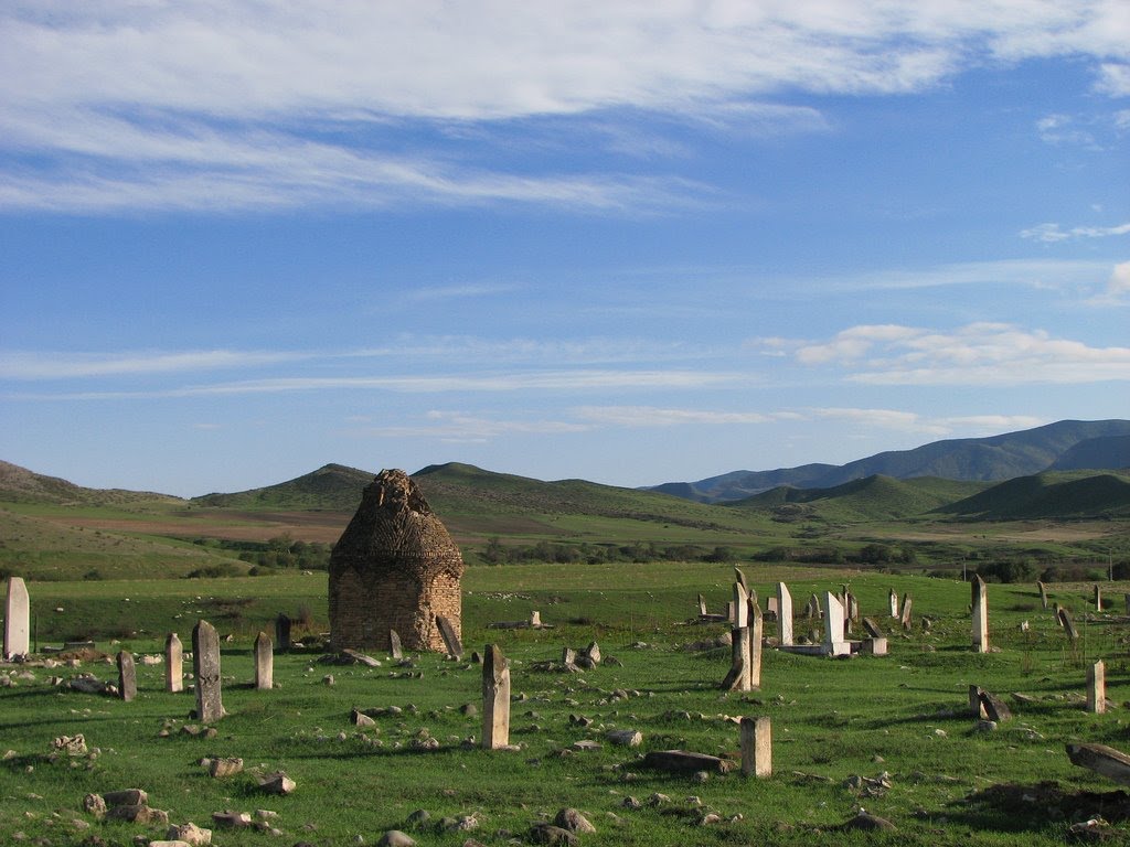 Karabakh-Azerbaijan. Aghdam region. "Qarağacı" Cemetery. 18-19 cc. Ağdam, "Qarağacı" məzarlığı by bahruz asadbeyli