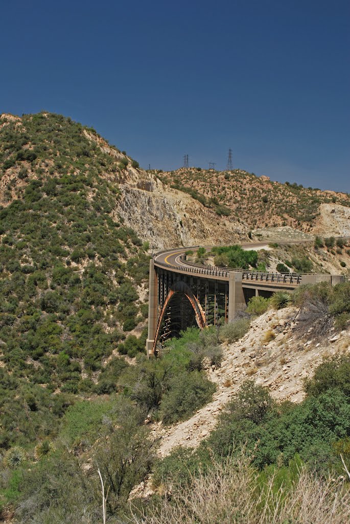 Pinto Creek Bridge, Tonto Basin, AZ by bobbudi