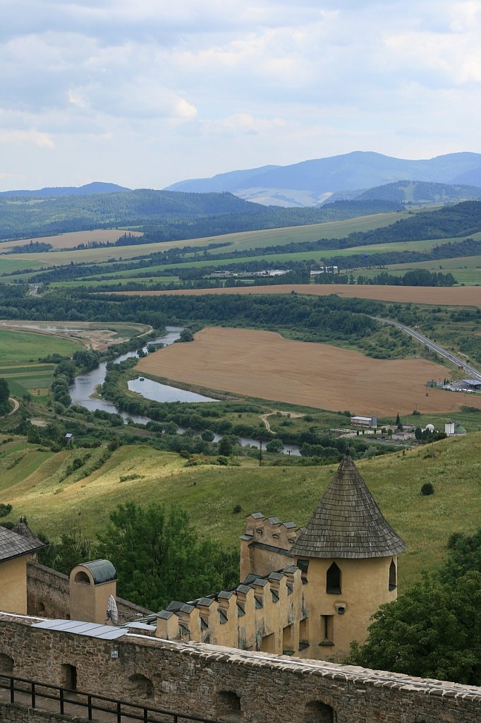 Widok z zamku w Starej Lubovnej by marcinsow