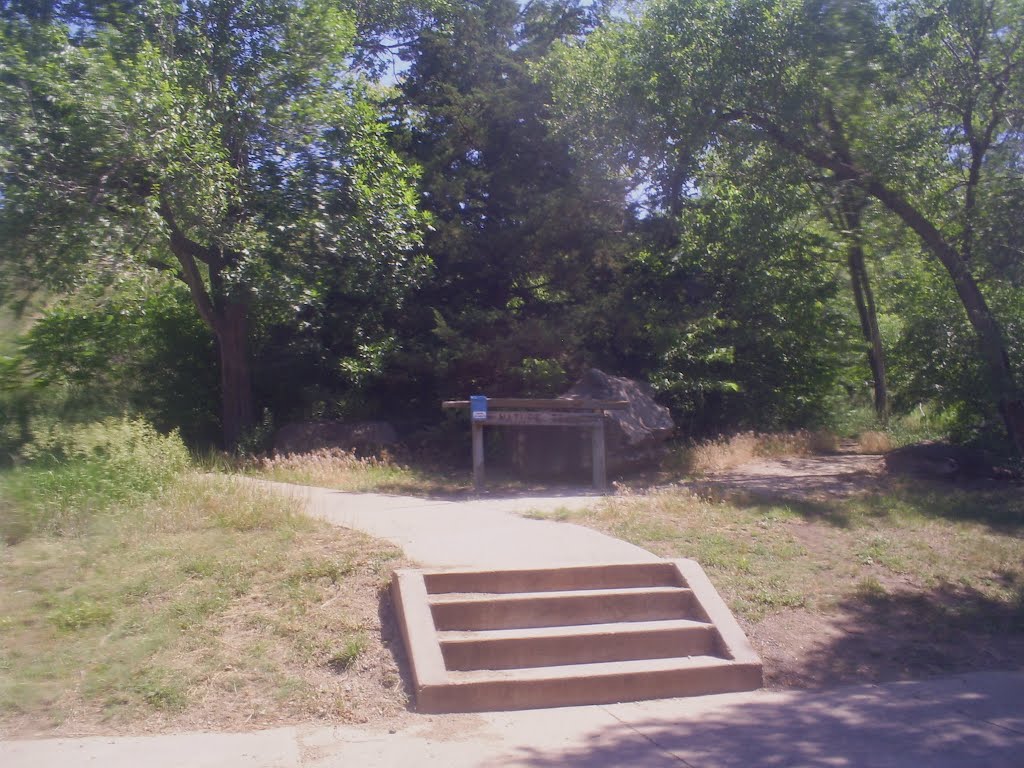 Indian Rock Park, Nature Trail, Stairs and Guide book box by "Teary Eyes" Anderson