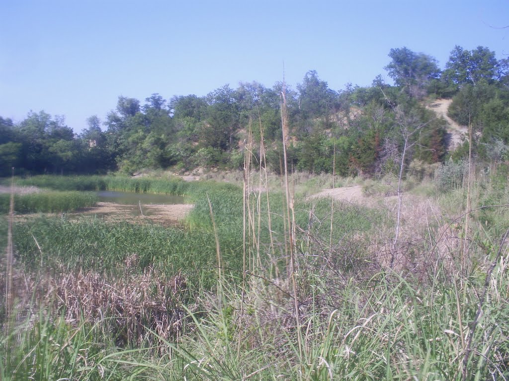 Indian Rock Park Lake's, View from South and Uphill Path by "Teary Eyes" Anderson