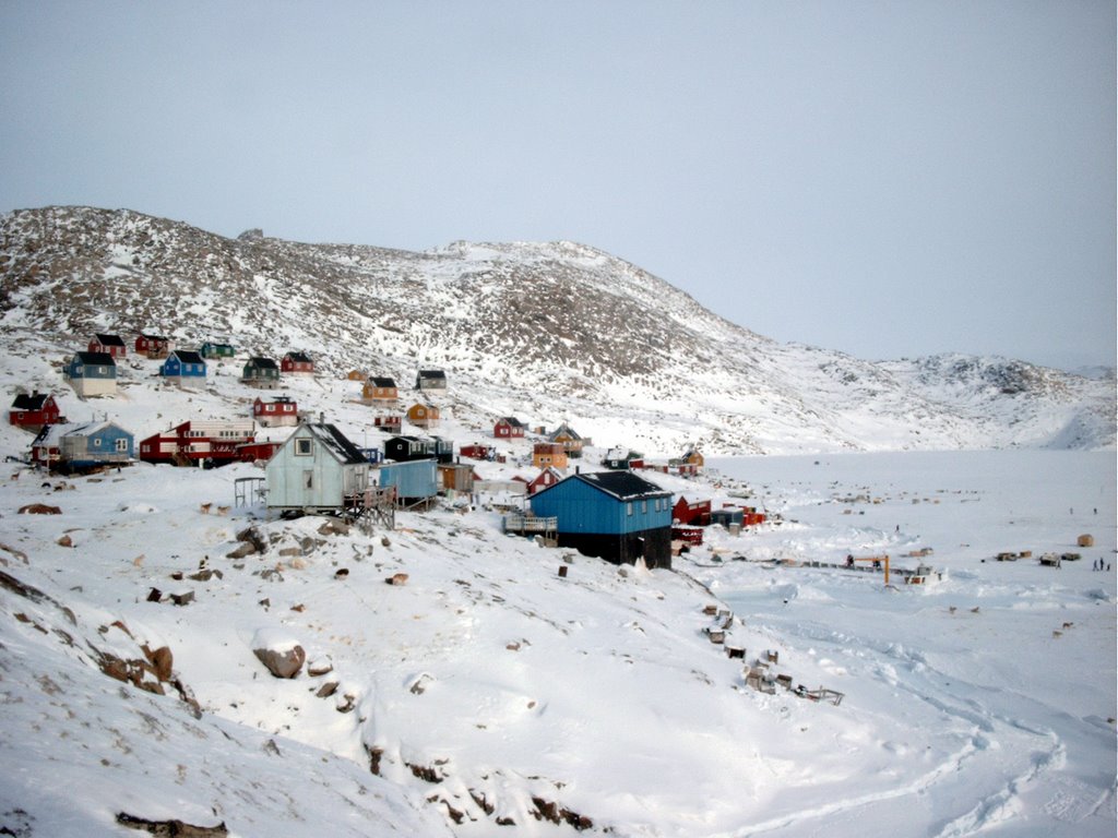 View of Kullorsuaq, late March, 2004 by Claus F. Højbak