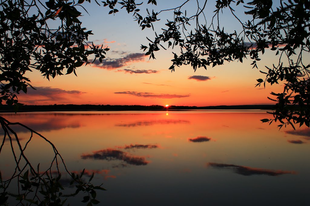 Haunted Lake Sunset by Amandyg