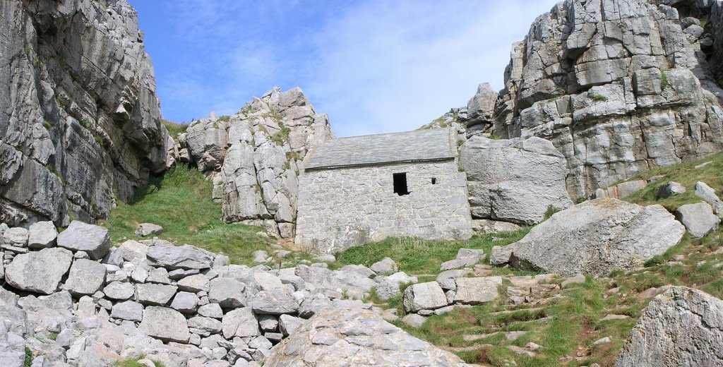 St. Govan's Chapel by Jan Haas