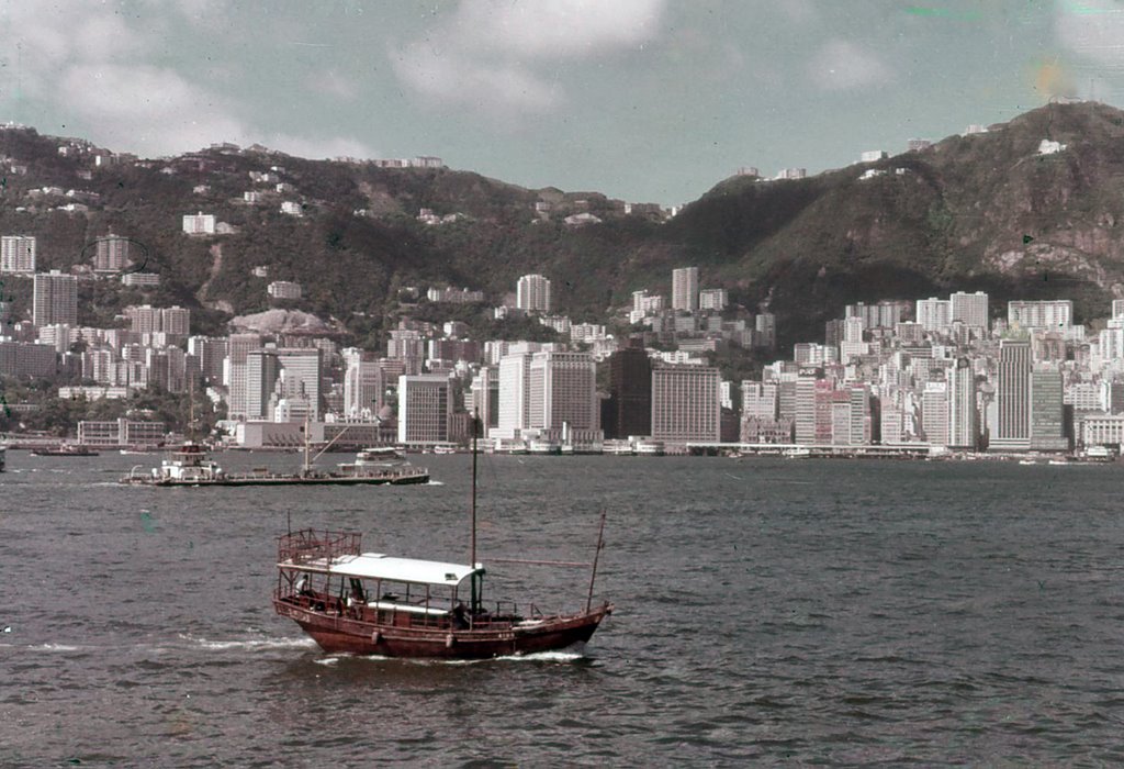 Hong Kong / view to HK Island 1972 by Alfred Mueller