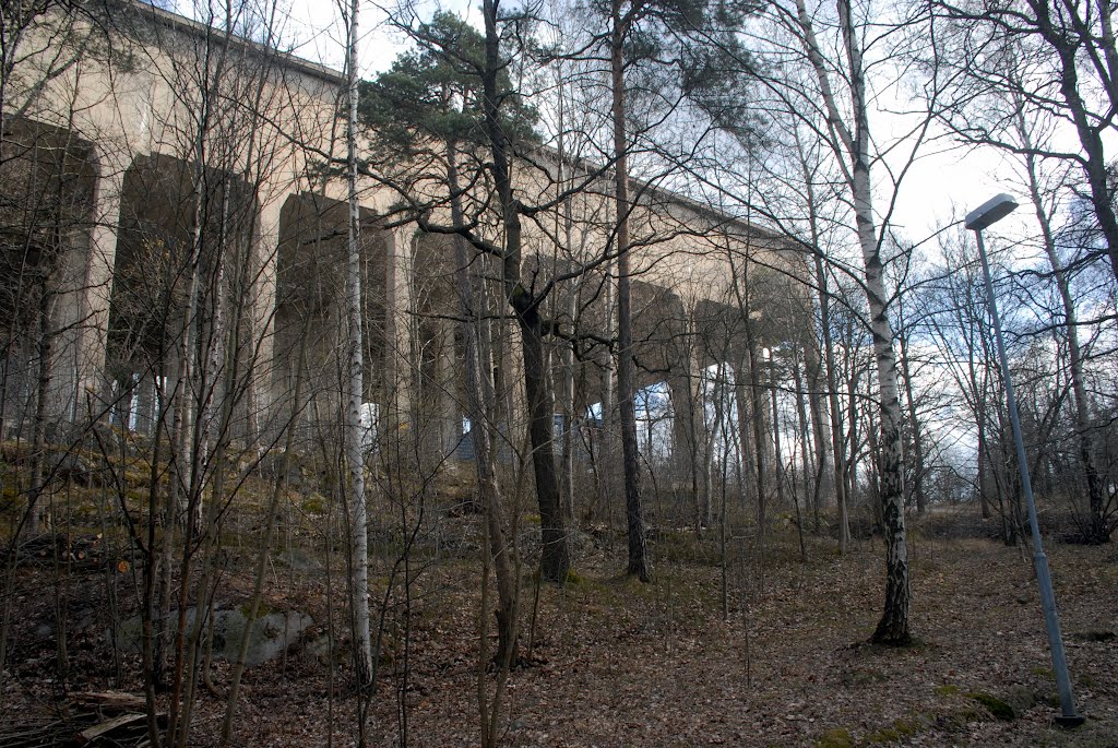 Old water aqueduct or tower in Norra Djurgården by Amanda Wood