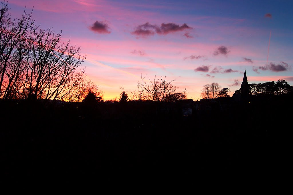 Sunset over Cefn Coed by anthonyjames