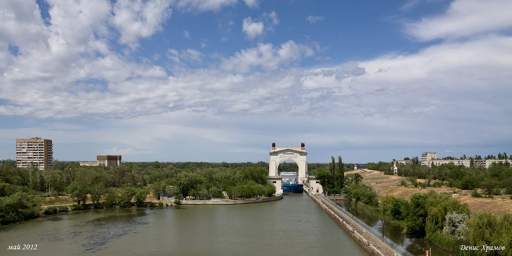 Первый шлюз Волго-Донского канала (Тhe Volga-Don canal. First lock) by Денис Храмов (Denis Hramov)