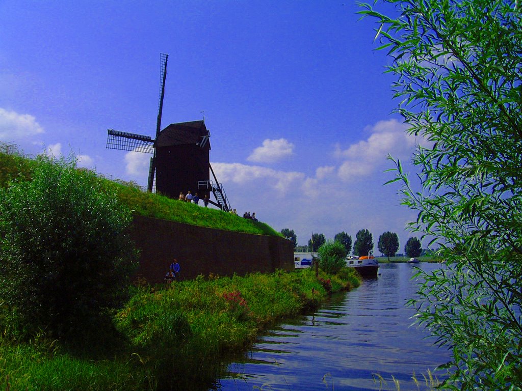 Mill at Heusden-Vesting, Netherlands by Marius Tielen