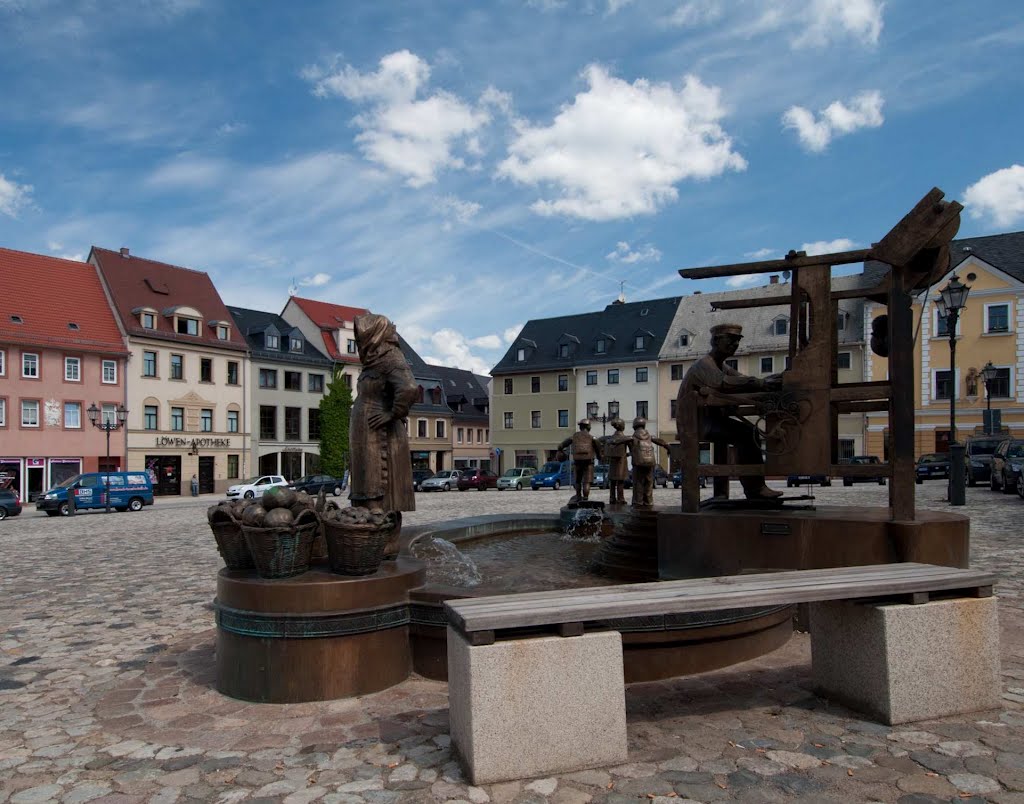 Brunnen Markt Glauchau by Lady A