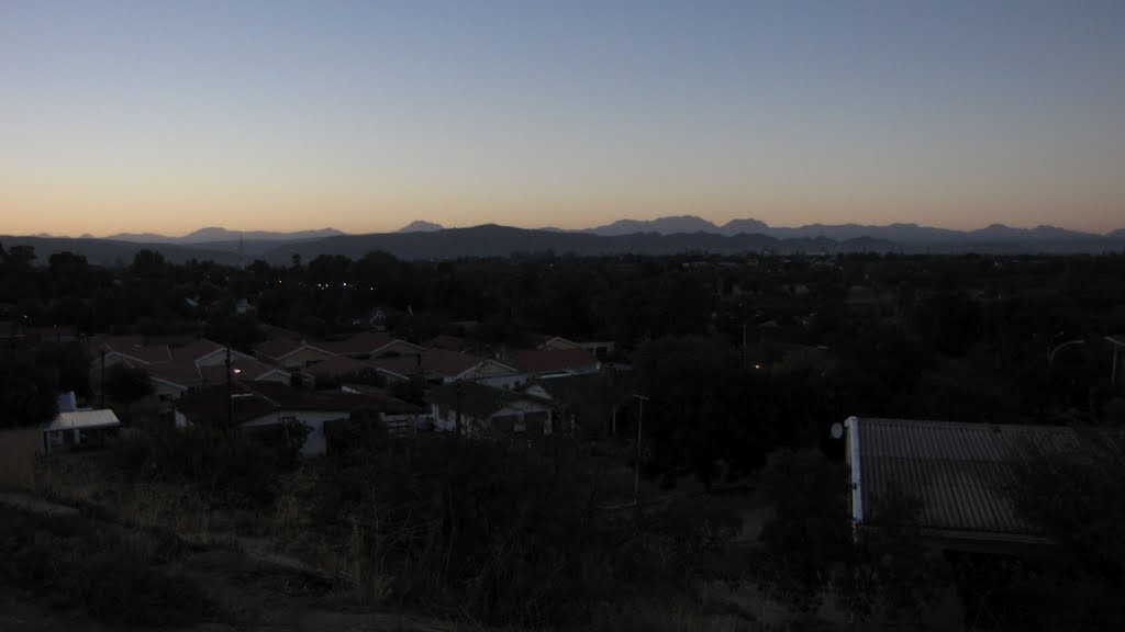 The morning starts view from the Karoo Soul Backpacker in Oudtshoorn, South Africa by looser oswald