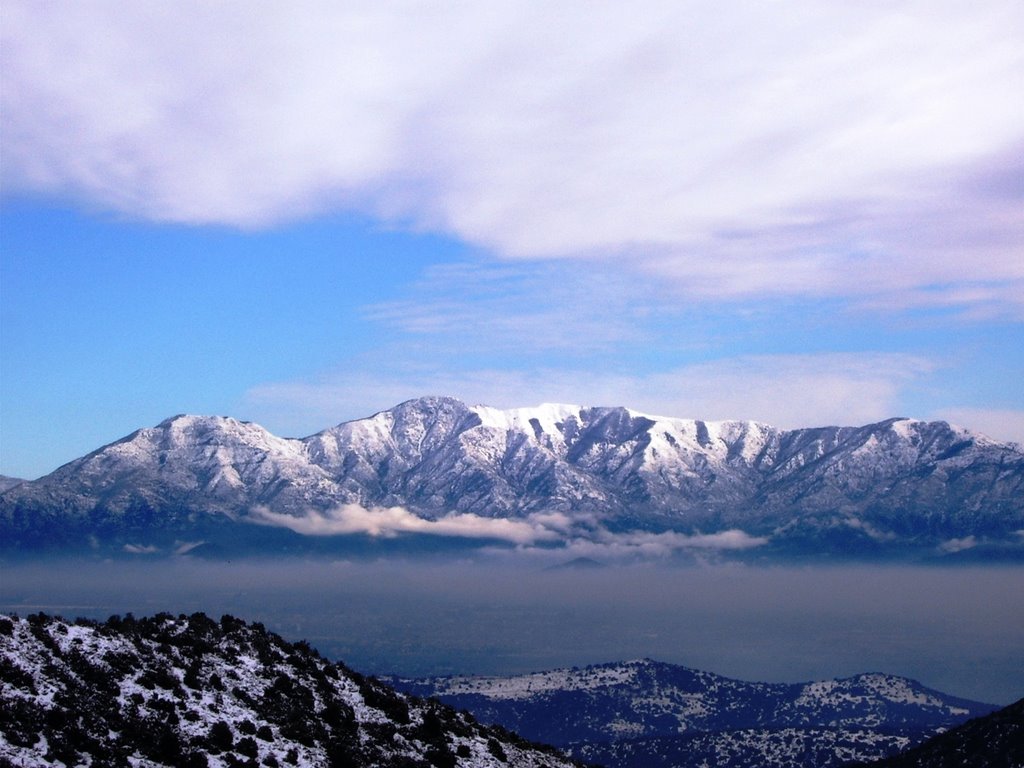 Nieve en Carretera El Cobre - Rancagua - Chile by mcarvallo