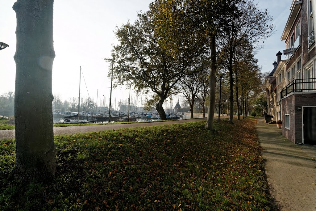 Hoorn - Binnenluiendijk - View WSW towards Hoofdtoren 1532 by txllxt