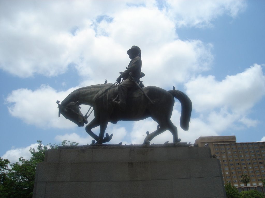 Statue of Boer Warrier near Transvaal Museum by manishkumar