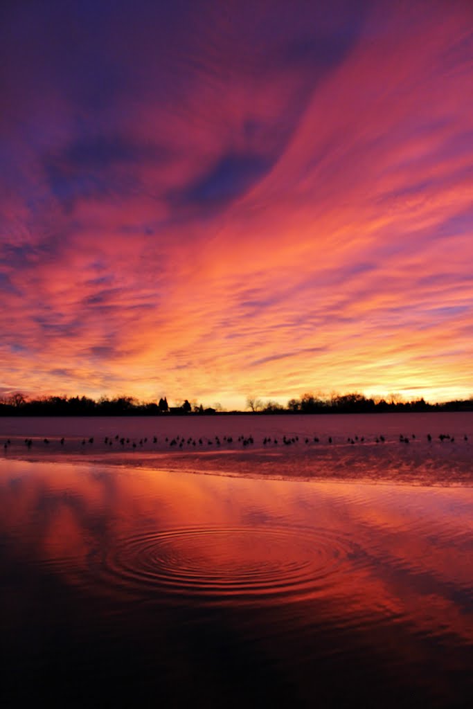 Colorado Sunrise, Burch Lake, Boulder County, Colorado by David Broome