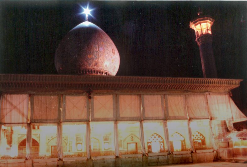 A Nigh shot of Shah-e Cheragh Shrine-1975 by radimaybodi