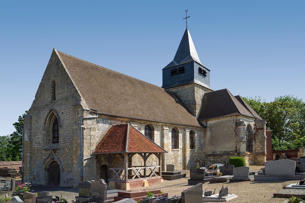 L'église de Angivillers by Berpiet