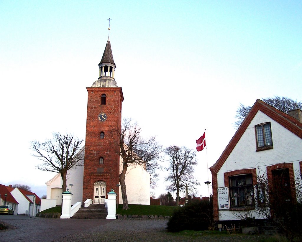 Ebeltoft Kirke. The church in Ebeltoft by www.ebeltoftnet.dk