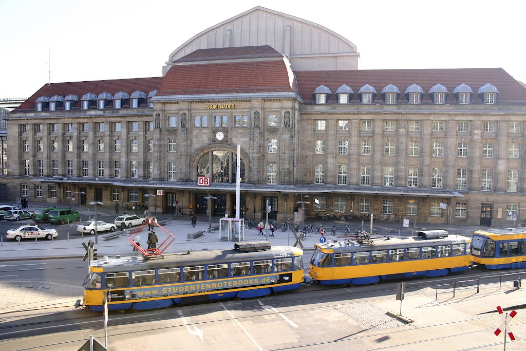 Leipzig Hauptbahnhof, Kurt-Schumacher-Straße by Sunseaguls