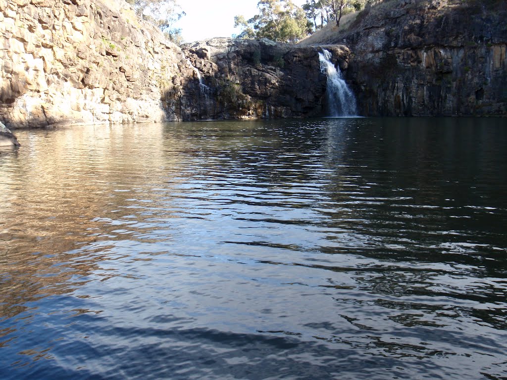 Turpins Falls from the water line by Peter Ermel