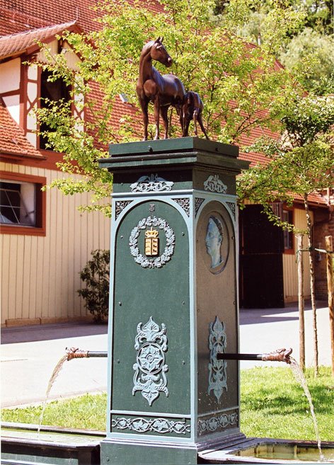 Stutenbrunnen im Haupt- u. Landgestüt Marbach by WiMaPhotos